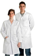 Biały fartuch laboratoryjny męski Rozmiar XL 100% bawełna kitel Biały fartuch medyczny kitel