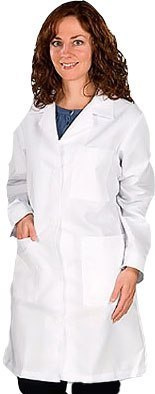 Fartuch medyczny Biały fartuch laboratoryjny damski kitel Rozmiar XS