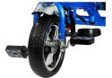 Import LEANToys Rower Trójkołowy PRO300 Niebieski Koła EVA