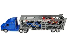 Zestaw Pojazdów Ciężarówka Transporter 1:24 z samochodami