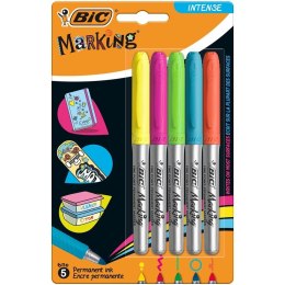 Marker Marking Intense permanentny 5 kolorów BIC