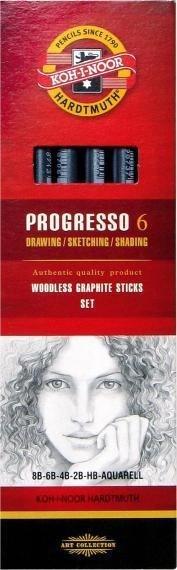 Ołówek-grafit PROGRESSO 6 szt.