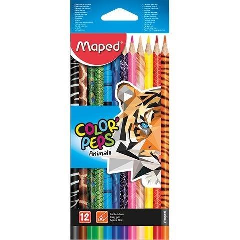 Kredki Colorpeps Animals 12 kolorów MAPED