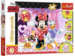Puzzle 100 TREFL Glitter - Minnie i błyskotki / Disney Minnie