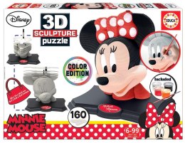 Puzzle 3D 160 Myszka Minnie (rzeźba do pomalowania