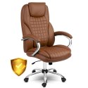 Fotel biurowy Sofotel Batory - brązowy - 240803