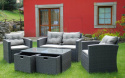 Komplet Meble Ogrodowe Z Szufladami Technorattan +sofa +stolik z szufladami + 2 fotele FS-3049