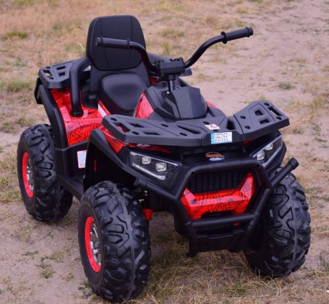 MEGA WIELKI QUAD, AMORTYZATORY, MIĘKKIE KOŁA, PILOT, WOLNY START, 4X4 /XMX607