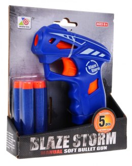 Blaze Storm Pistolet Niebieski duży PISTOLET na bepieczne miękkie pociski BLAZE
