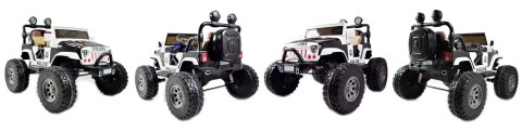 JEEP BUGGY POLICJA MEGA KOŁA Z AMORTYZATORAMI PILOT 4X4, PANEL, PRZESUWANE SIEDZENIE, /SX-1719