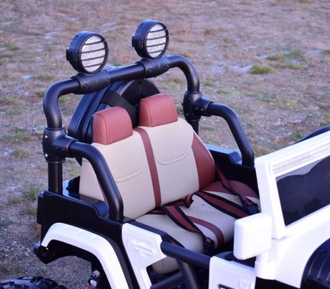 JEEP BUGGY POLICJA MEGA KOŁA Z AMORTYZATORAMI PILOT 4X4, PANEL, PRZESUWANE SIEDZENIE, /SX-1719