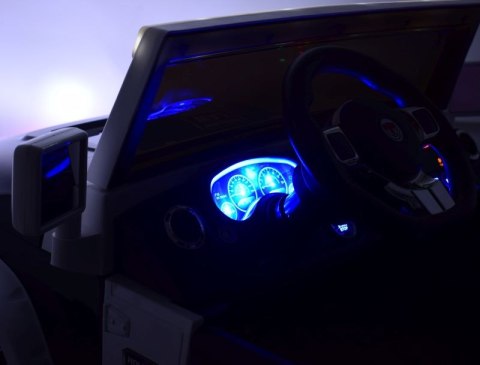 JEEP BUGGY POLICJA MEGA KOŁA Z AMORTYZATORAMI PILOT 4X4, PANEL, PRZESUWANE SIEDZENIE, /SX-1719