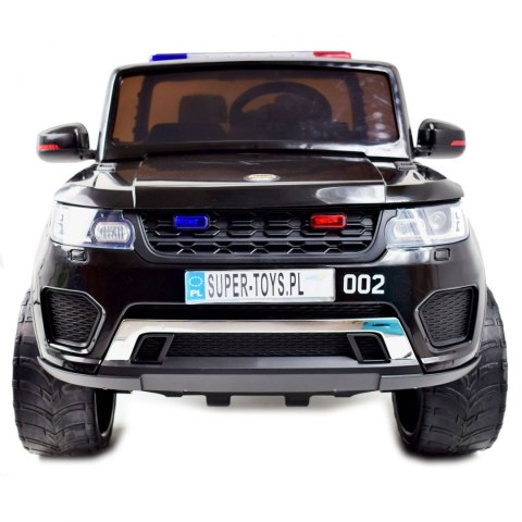 JEEP POLICJA 4X4, 2x12V Z AMORTYZATORAMI, PILOT, REDUKTOR/ XMX-601