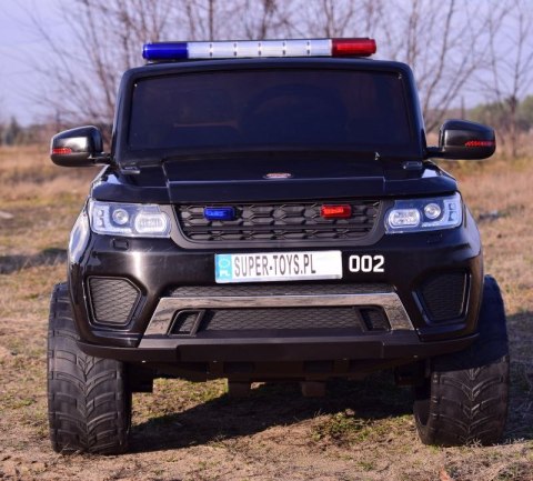 JEEP POLICJA 4X4, 2x12V Z AMORTYZATORAMI, PILOT, REDUKTOR/ XMX-601