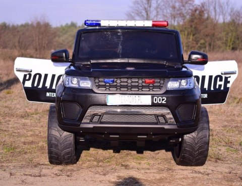 JEEP POLICJA 4X4, 2x12V Z AMORTYZATORAMI, PILOT, REDUKTOR/ XMX-601