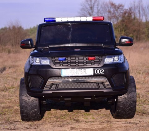 JEEP POLICJA 4X4, 2x12V Z AMORTYZATORAMI, PILOT, REDUKTOR/ XMX-601