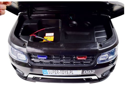 JEEP POLICJA 4X4, 2x12V Z AMORTYZATORAMI, PILOT, REDUKTOR/ XMX-601