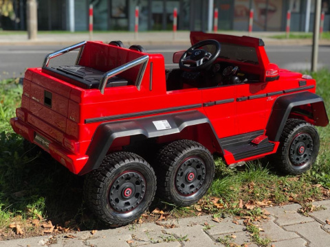 Pojazd Mercedes G63 6x6 Czerwony MP4