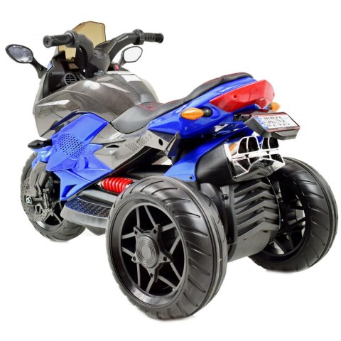 MEGA MOTOR 3 KOŁOWY - MIĘKKIE KOŁA EVA, MIĘKKIE PIKOWANE SIEDZENIE/HS-5188