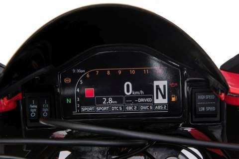 WIELKI MOTOR ŚCIGACZ PERFECT WOLNY START, 250 WAT, ŁAŃCUCH, TARCZOWE HAMULCE, MIĘKKIE KOŁA/SX1628-24V