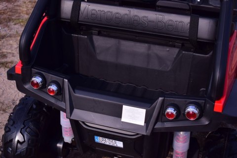 MERCEDES BENZ UNIMOG 4X4,12V14AH, AMORTYZATORY, MIĘKKIE KOŁA,MIĘKKIE SIEDZENIE SUPER OPCJA/UNIMOG