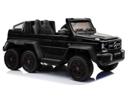 MEGA POJAZD- ORYGINALNY MERCEDES G63, NAPĘD 6X6, MIĘKKIE KOŁA, MIĘKKIE SIEDZENIE, SIEDZENIE DLA RODZICA, 12V 14AH/SX-1888