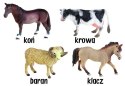 Zwierzęta z FARMY figurka Koń Krowa Baran ZA2223