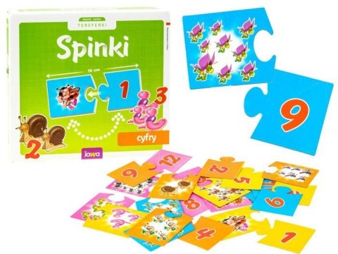 Gra edukacyjna SPINKI Cyfry układanka GR0309 Gra edukacyjna SPINKI Cyfry układanka GR0309