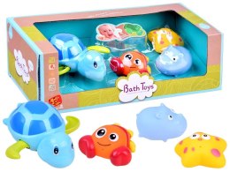 Kolorowe zwierzątka Zabawki do kąpieli 4szt ZA2812