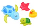 Kolorowe zwierzątka Zabawki do kąpieli 4szt ZA2812