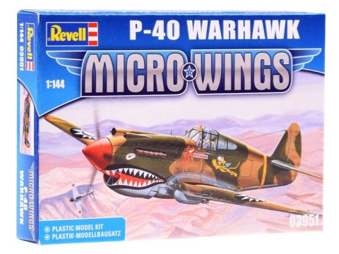 Revell Micro Wings Model P-40 Warhawk 1:144 RV0019 Revell Micro Wings Model P-40 Warhawk 1:144 RV0019