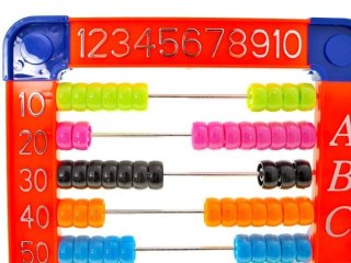 Kolorowe Liczydło szkolne plastikowe ZA1358
