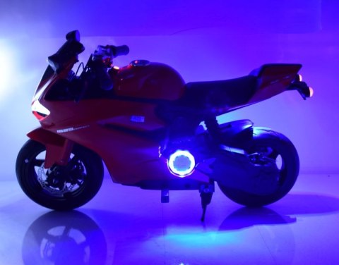 WIELKI MOTOR ŚCIGACZ PERFECT WOLNY START, 250 WAT, ŁAŃCUCH, TARCZOWE HAMULCE, MIĘKKIE KOŁA/SX1628-24V