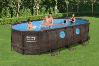 Basen Stelażowy 549 cm x 274 cm x 122 cm, Power Steel Swim VISTA series BESTWAY