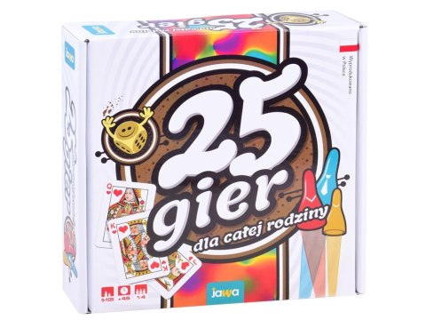 Gra logiczna 25 Gier dla całej rodziny JAWA GR0380 Gra logiczna 25 Gier dla całej rodziny JAWA GR0380