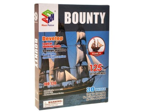 Puzzle 3D statek Bounty okręt morski 125 el ZA2599 Puzzle 3D statek Bounty okręt morski 125 el ZA2599