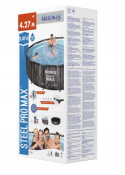 Basen Stelażowy 488 cm x 122 cm, Power Steel Swim VISTA series BESTWAY