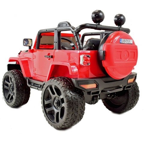 MEGA JEEP 4X4, MIĘKKIE KOŁA, MIĘKKIE SIEDZENIE, FUNKCJA BUJANIA SUPER HIT/LT828