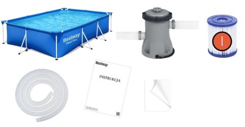 Bestway Basen STELAŻOWY 300x201x66cm 8w1 56411 Bestway Basen STELAŻOWY 300x201x66cm 8w1 56411