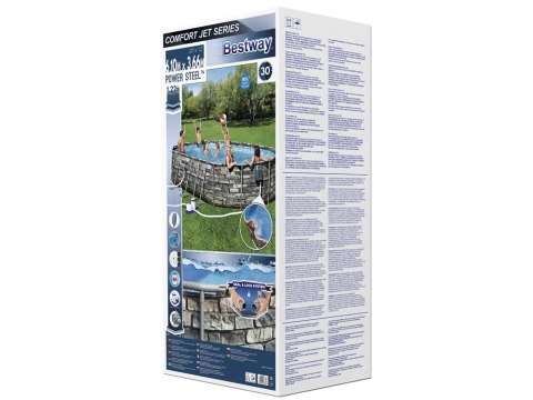 Bestway Basen stelażowy 610x366 10w1 kamień 56719