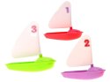 Kolorowe łódki gumowe zwierzątka do kąpieli ZA1208