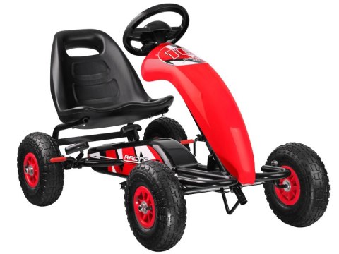 Sportowy GOKART na pedała pompowane koła SP0531 Sportowy GOKART na pedała pompowane koła SP0531