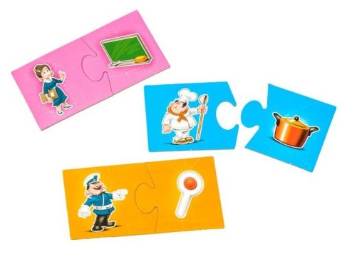 Gra edukacyjna SPINKI Zawody układanka GR0307 Gra edukacyjna SPINKI Zawody układanka GR0307