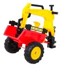 Traktor na pedały Koparka z Przyczepką + Akcesoria