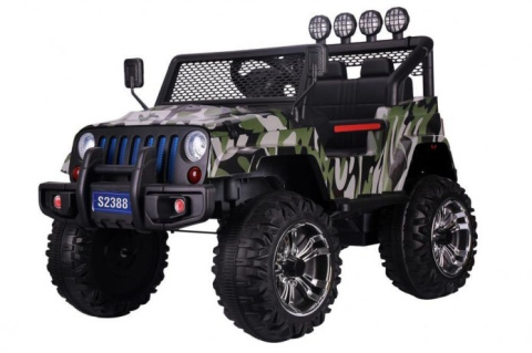MEGA JEEP DRIFFTER EXCLUSIVE DLA 2 DZIECI, WOLNY START/ LAKIER. MIĘKKIE SIEDZENIE HP-011