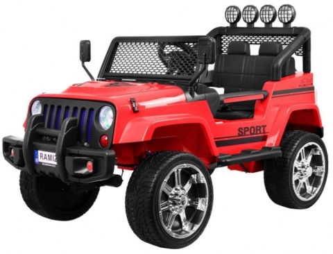 MEGA JEEP DRIFFTER EXCLUSIVE DLA 2 DZIECI, WOLNY START/ LAKIER. MIĘKKIE SIEDZENIE HP-011