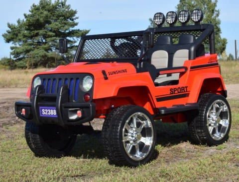 MEGA JEEP DRIFFTER EXCLUSIVE DLA 2 DZIECI, WOLNY START/ LAKIER. MIĘKKIE SIEDZENIE HP-011