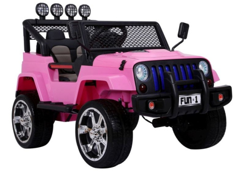 MEGA JEEP DRIFFTER EXCLUSIVE DLA 2 DZIECI, WOLNY START/ LAKIER. MIĘKKIE SIEDZENIE HP-011