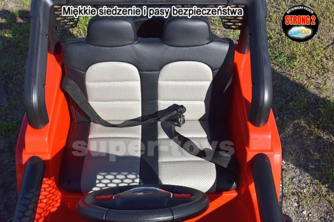 MEGA JEEP DRIFFTER EXCLUSIVE DLA 2 DZIECI, WOLNY START/ LAKIER. MIĘKKIE SIEDZENIE HP-011
