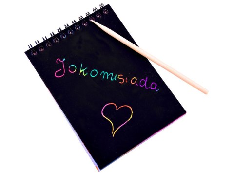 Notes Tęczowa zdrapywanka z rysikiem ZA3913 Notes Tęczowa zdrapywanka z rysikiem ZA3913